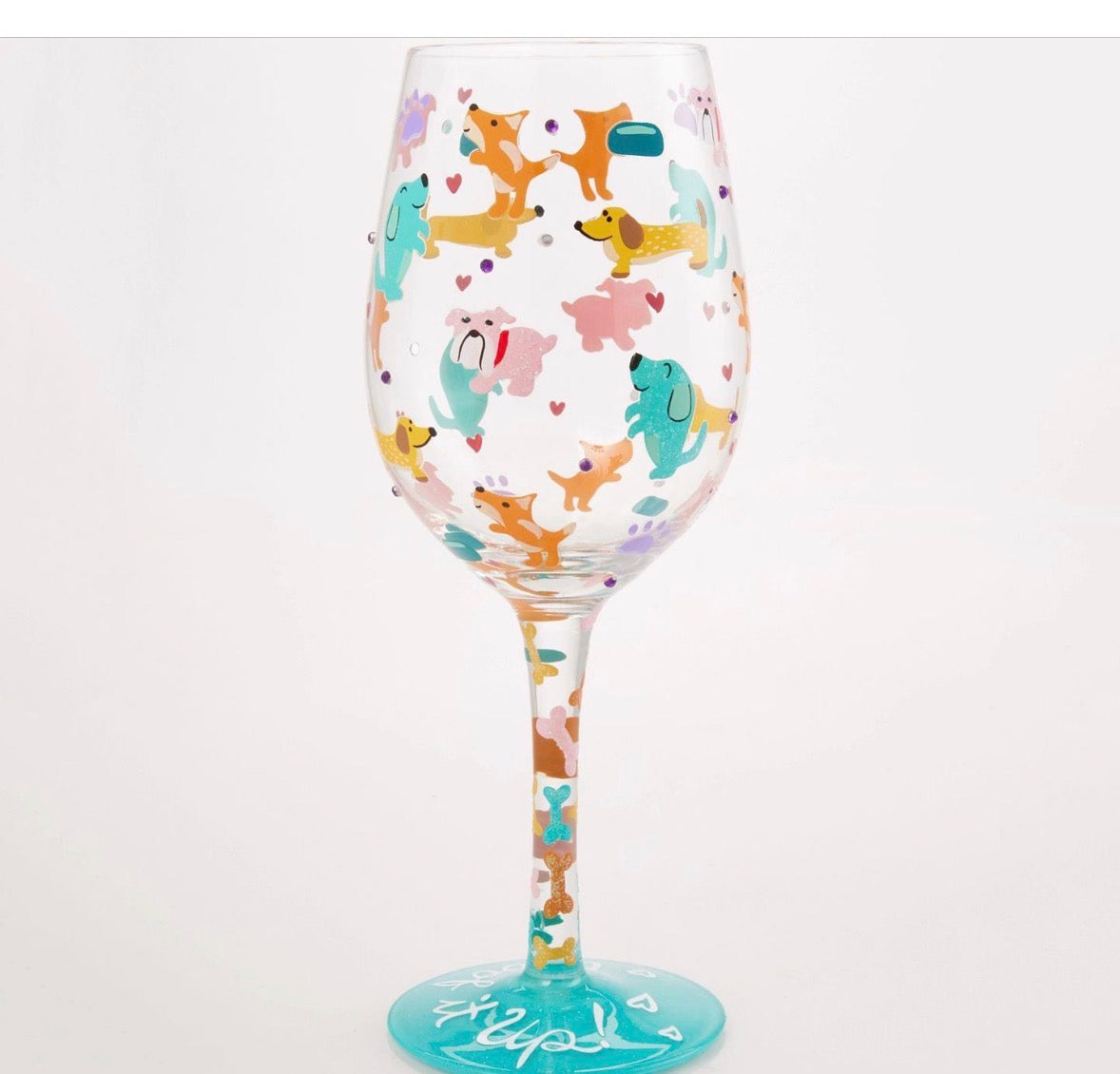 Woof it Up Wine Glass by Lolita