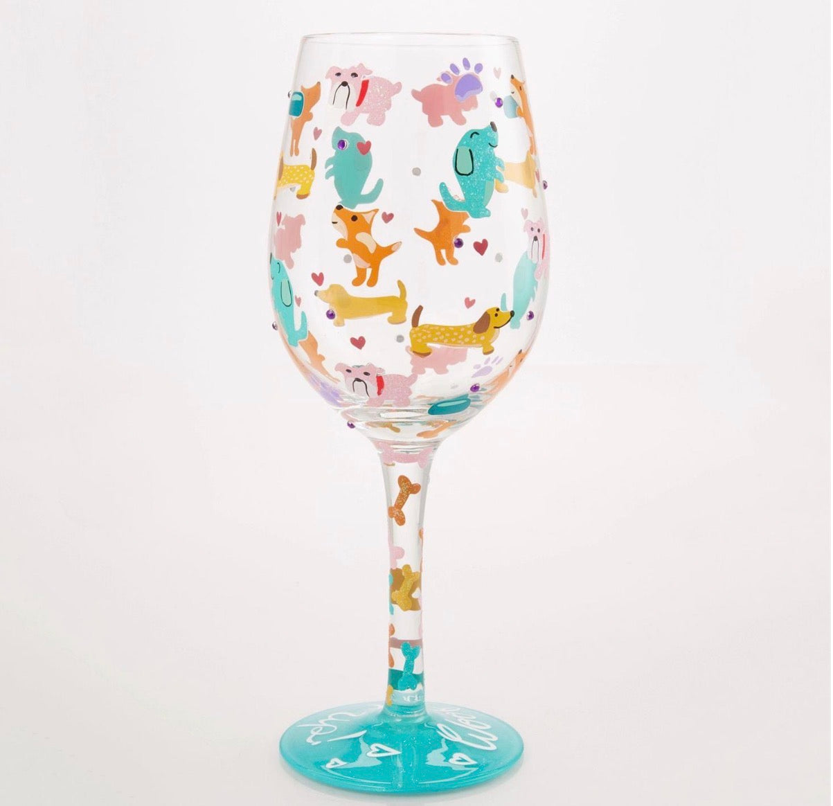 Woof it Up Wine Glass by Lolita