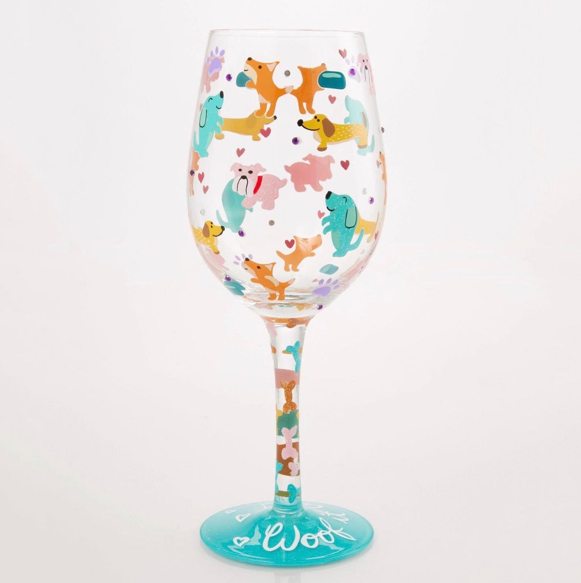 Woof it Up Wine Glass by Lolita
