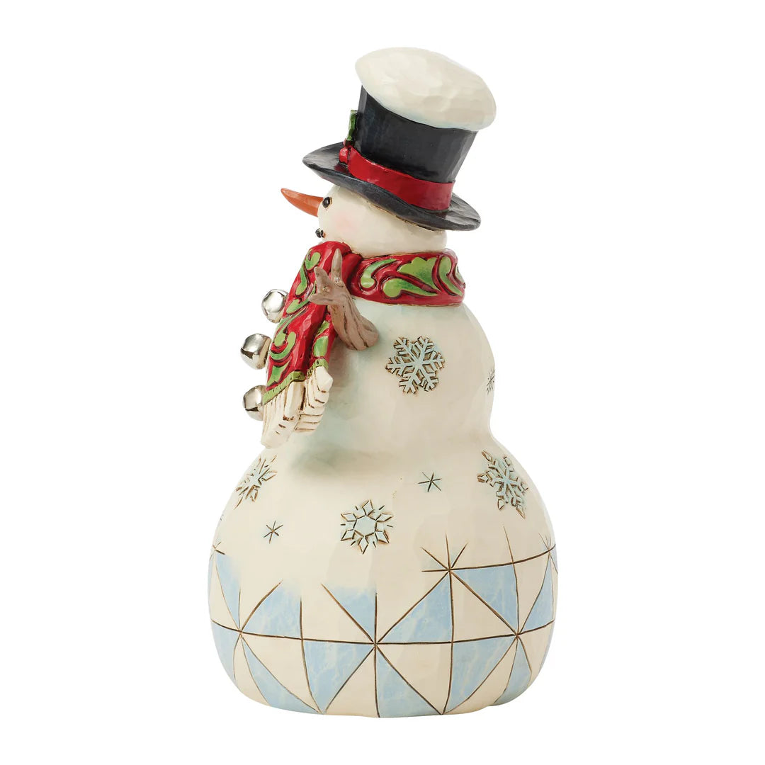 Snowman with Cardinal & Twig by Jim Shore
