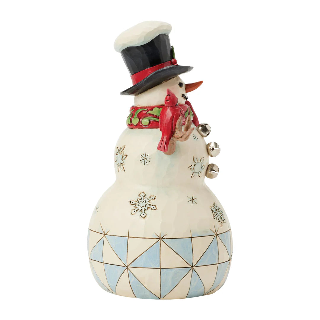 Snowman with Cardinal & Twig by Jim Shore