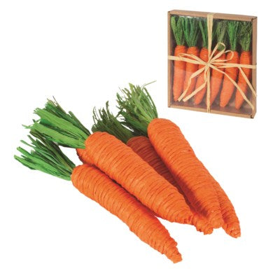 DECOR-JUTE CARROTS SET OF 6