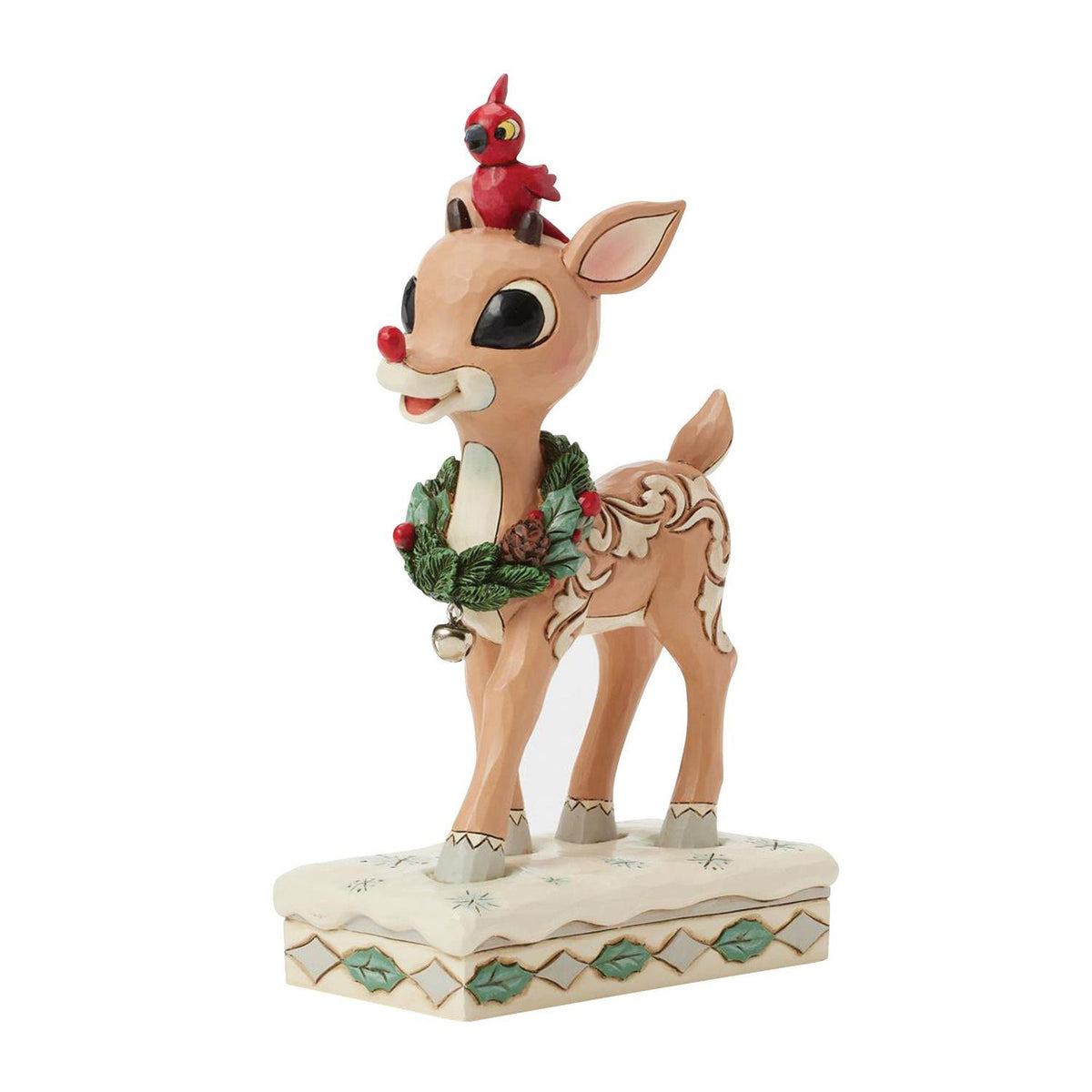 Woodland Rudolph with Red Bird #6017192