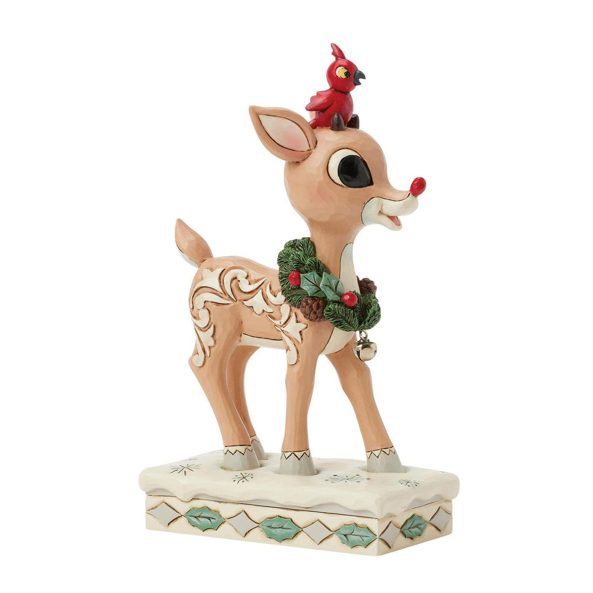 Woodland Rudolph with Red Bird #6017192