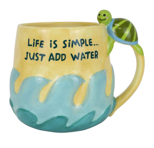 Turtle Sculpted Mug, 20 Ounces