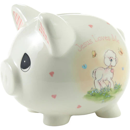 Precious Moments ~Jesus Loves Me Pink Bank #236401