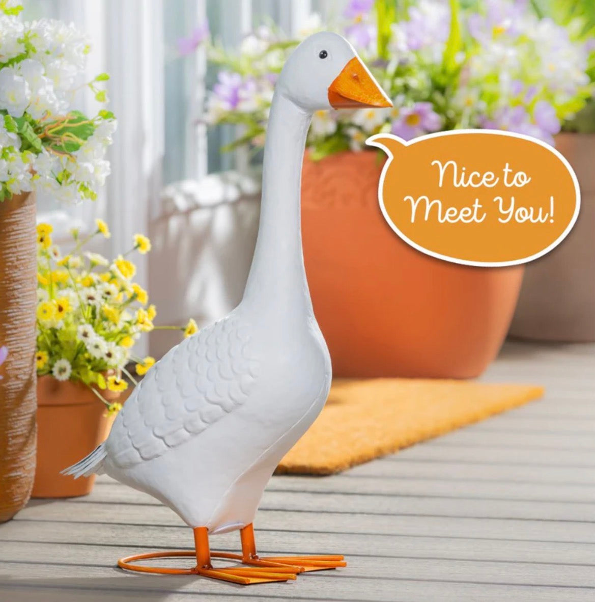 Giddy The Goose, Metal Statue 21 Inches- PRE-ORDER