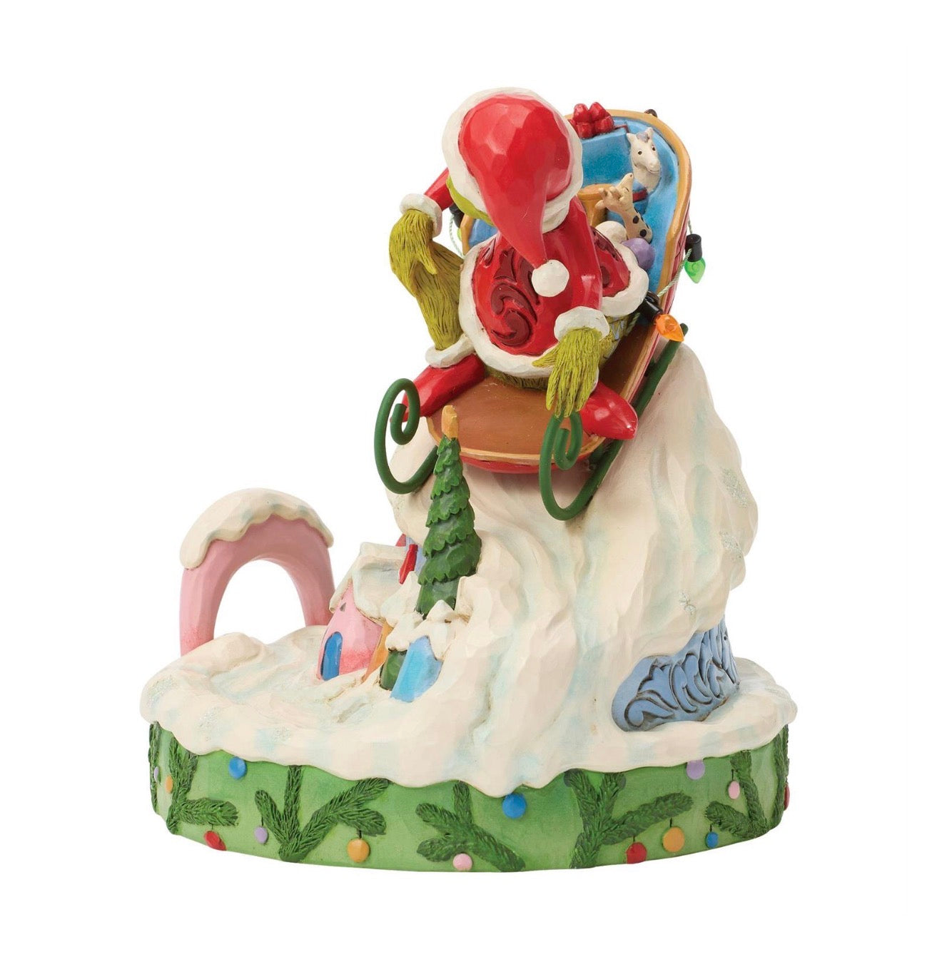 Grinch on Small Sled Figure by Jim Shore