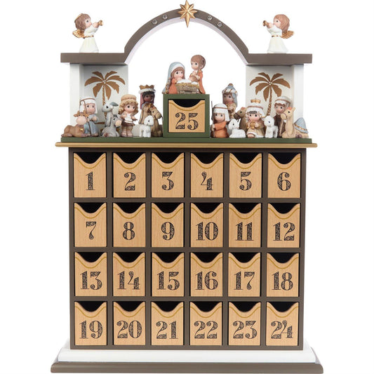 Precious Moments Nativity Advent Calendar, 25 Piece Set