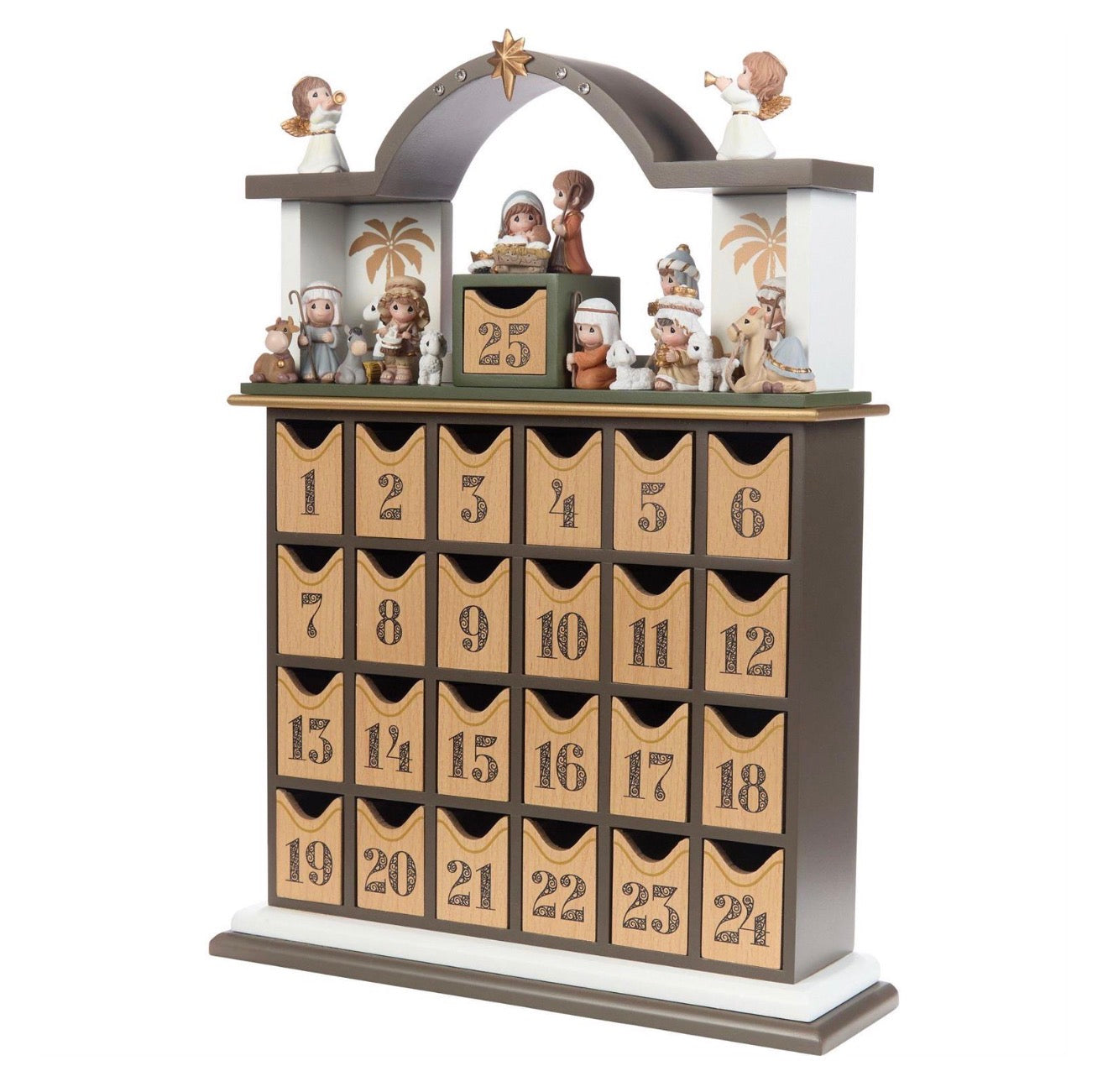 Precious Moments Nativity Advent Calendar, 25 Piece Set