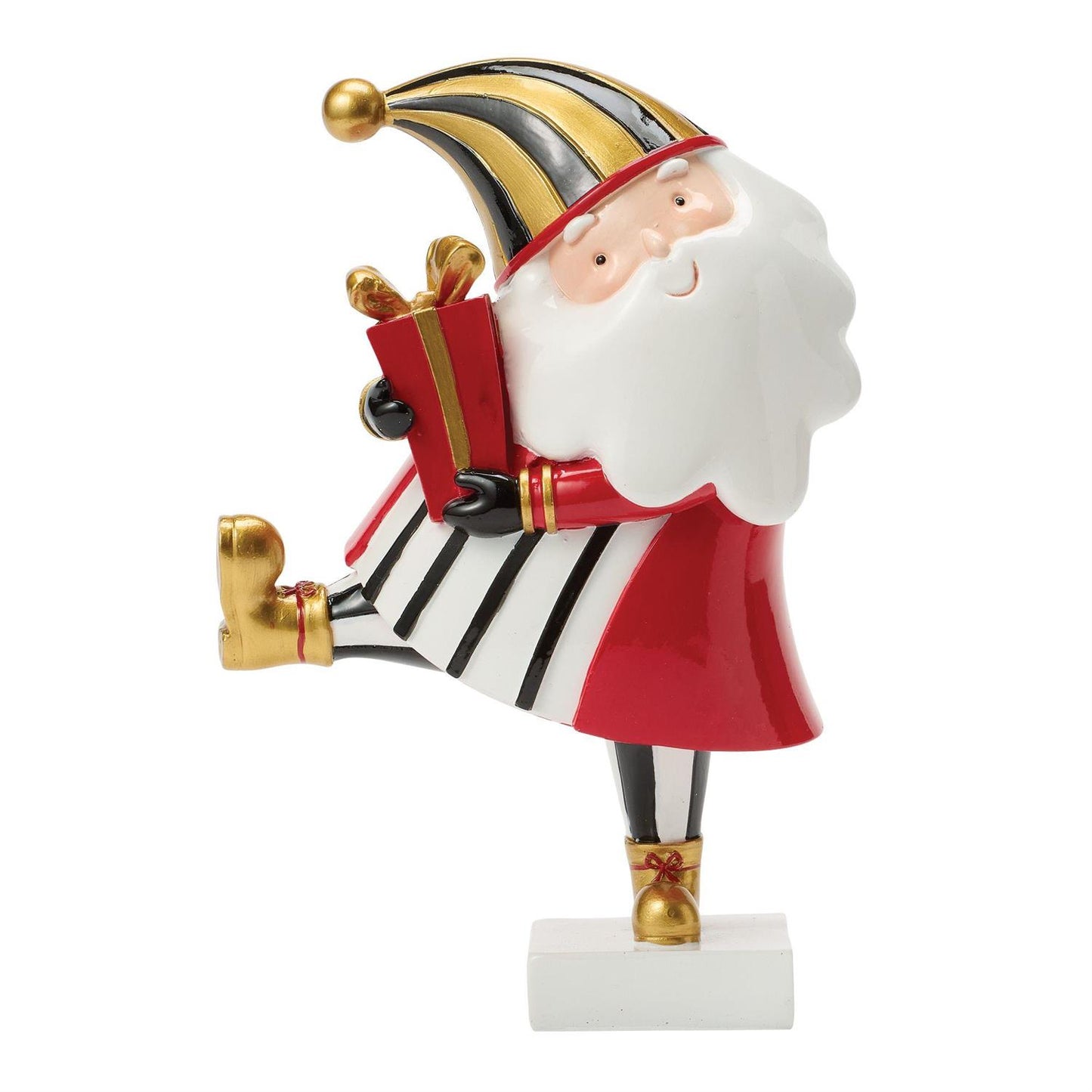 Description
CLAXM Santa Holding Giftbox
Figurine
7.68in H
Touches of gold
Bold patterning
Glossy finish
Whimsical Christmas figurines
Traditional holiday colors
Product Details
UOM: 4 EA min. 16 EA ctn. 4 EA inr.
Packaging: 1 EA Styrofoam
Material:
Measur