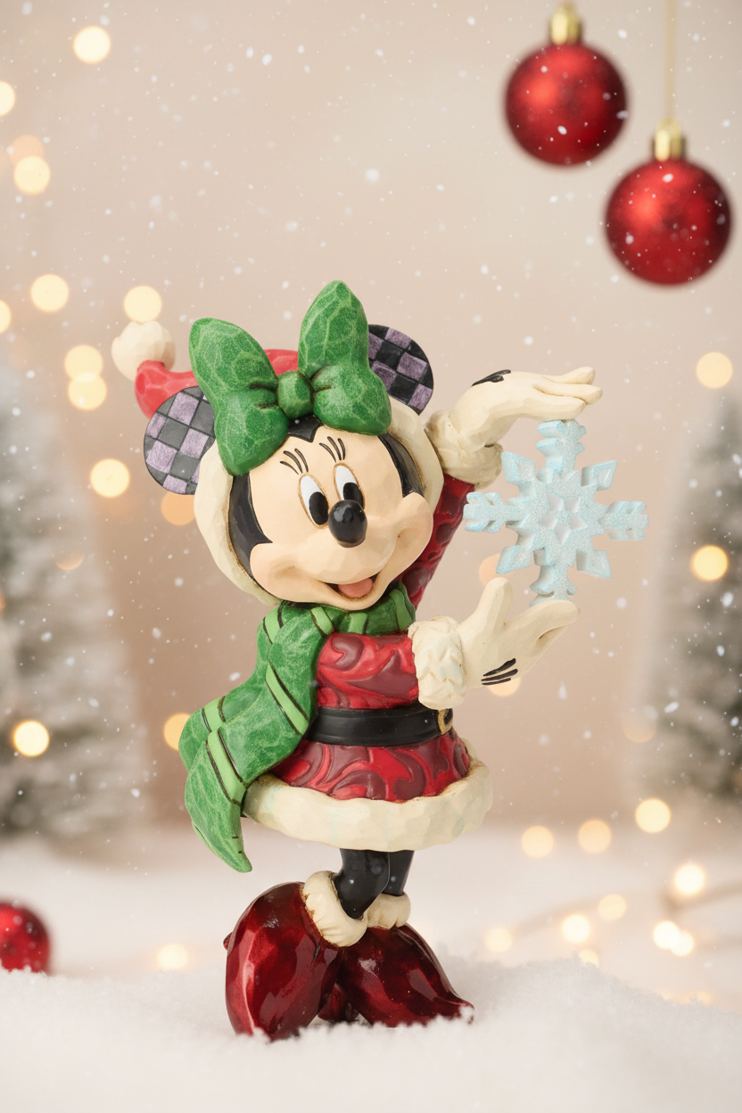 Minnie with Snowflake Figurine by Jim Shore