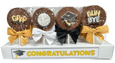 Congratulations Pops - Milk Chocolate Suckers
