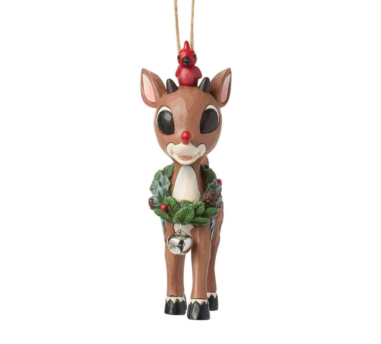 Rudolph with Wreath Hanging Ornament