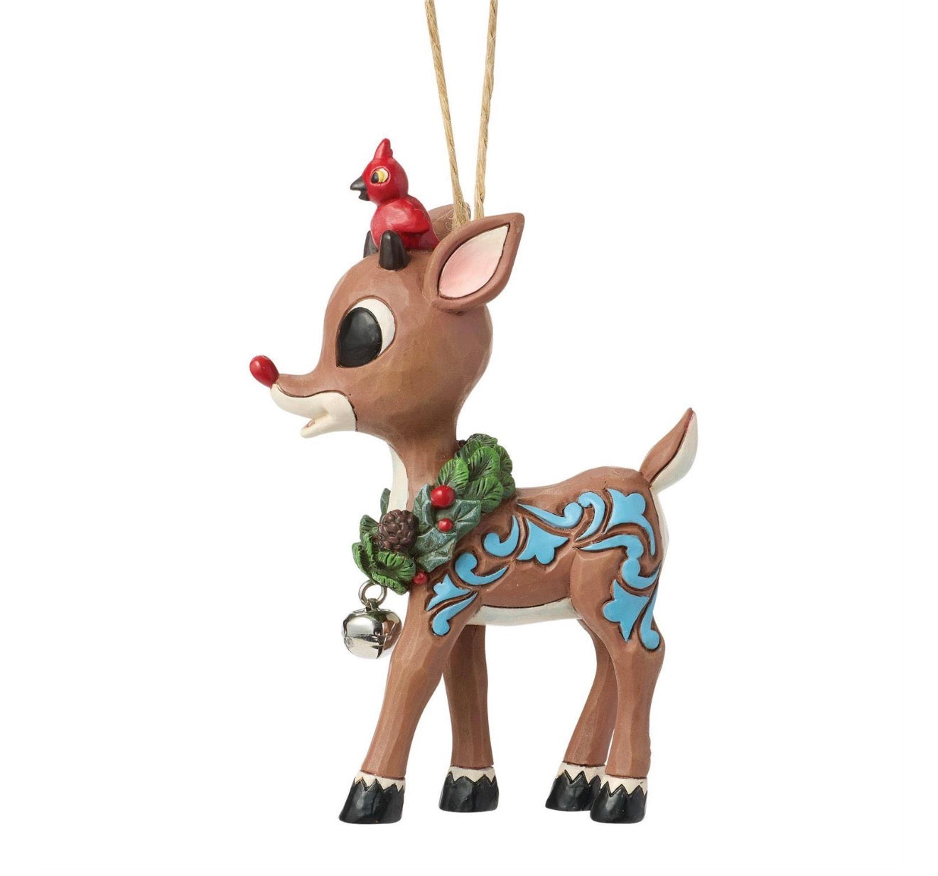 Rudolph with Wreath Hanging Ornament