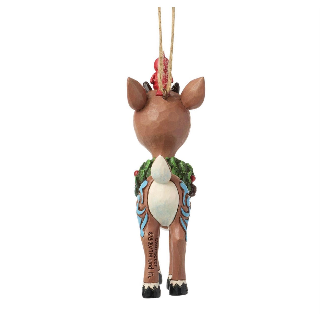 Rudolph with Wreath Hanging Ornament