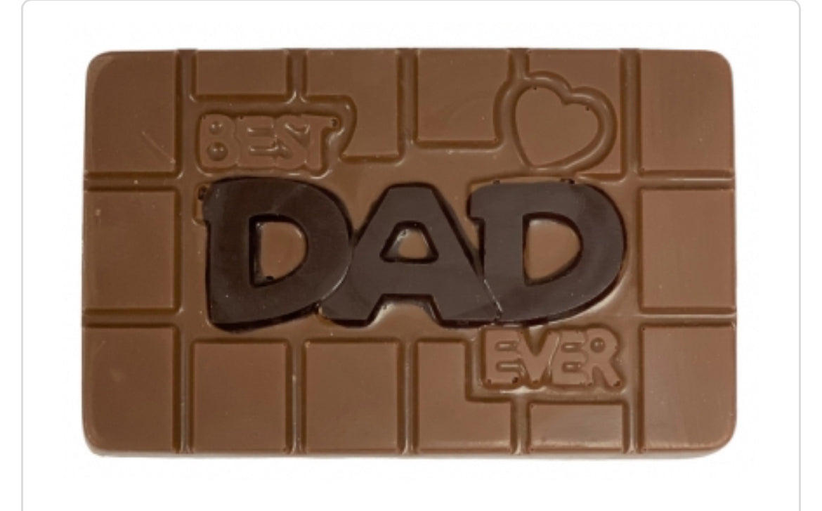 Best Dad Ever Chocolate Bar by Andea
