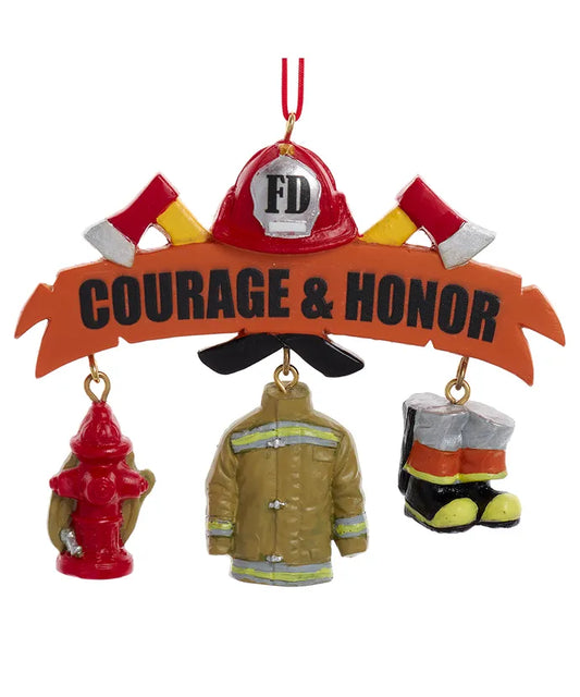 Fire Fighter Dangle Ornament