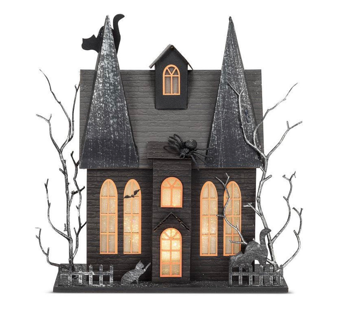 Large Spooky LED Light Mansion, 12 Inches ahigh