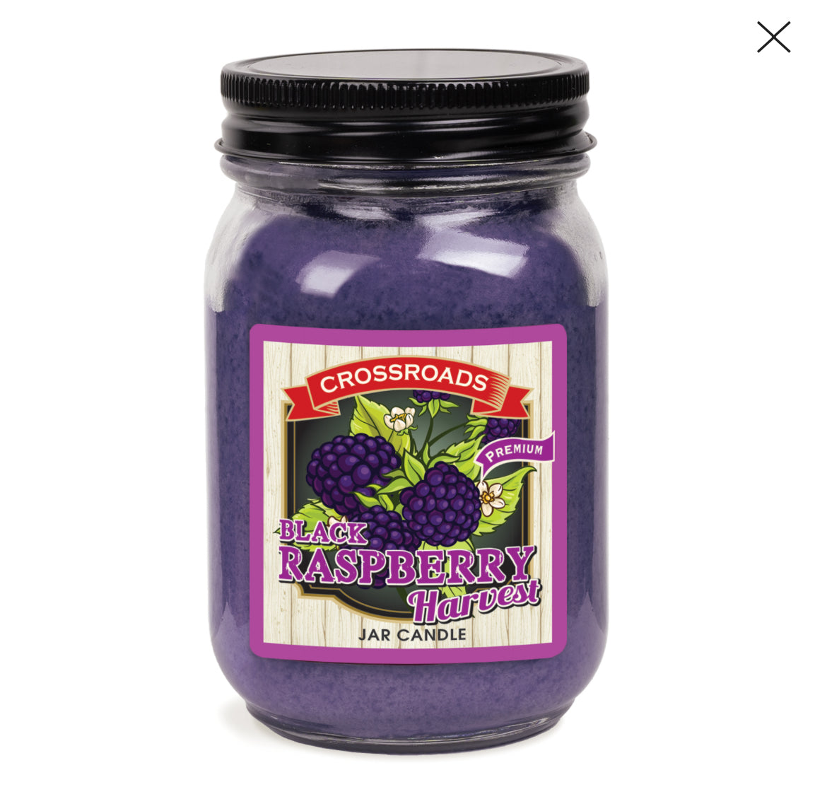 Black Raspberry Harvest 12oz (Pint) Country Classics Candle by Crossroads