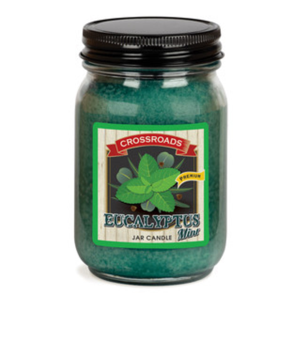 Eucalyptus Mint 12oz (Pint) Country Classics Candle by Crossroads