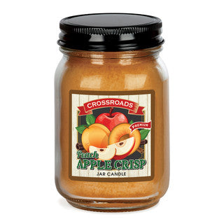Peach Apple Crisp 12oz (Pint) Country Classics Candle by Crossroads