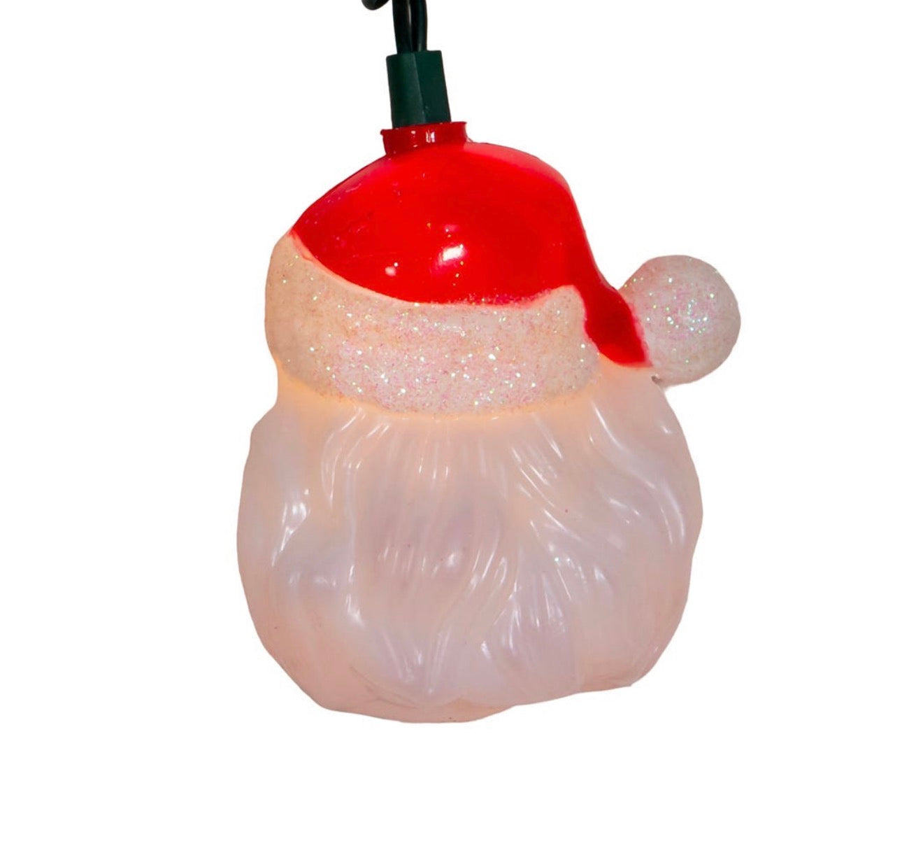 9' UL 10L Santa Head Light Set With End Connect