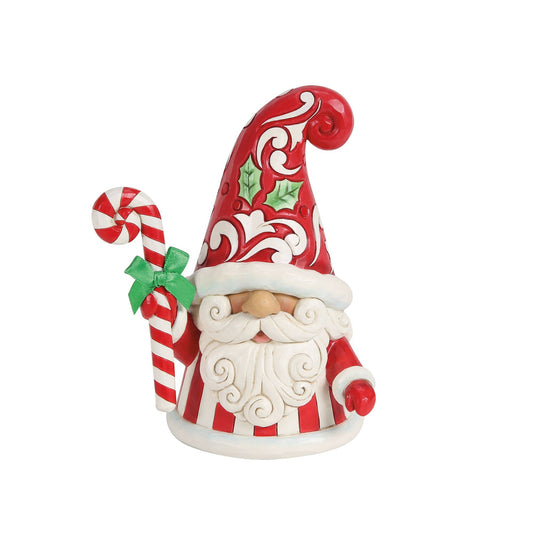 Gnome Large Candy Cane Figurine