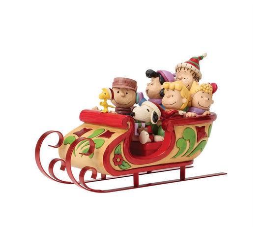 Snoopy and Friends in Sleigh by Jim Shore