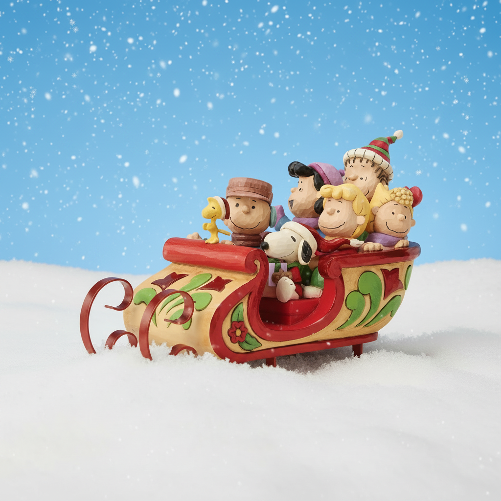 Snoopy and Friends in Sleigh by Jim Shore