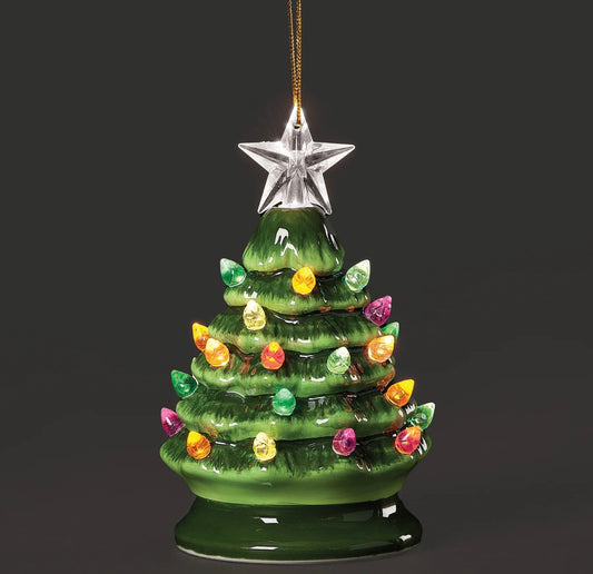 Lighted Green Vintage Tree Ornament, 134658