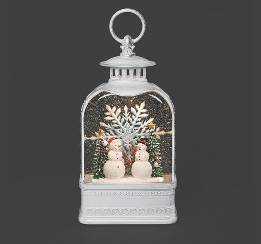 Confetti Lites Lighted Swirl Snowmen Snowball Fight Lantern, 139028