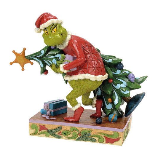 Grinch Carrying/Stealing Tree by Jim Shore
