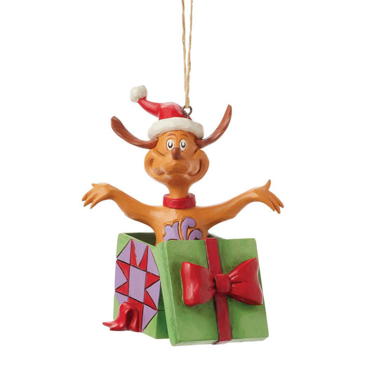 Max in Present Ornament by Jim Shore