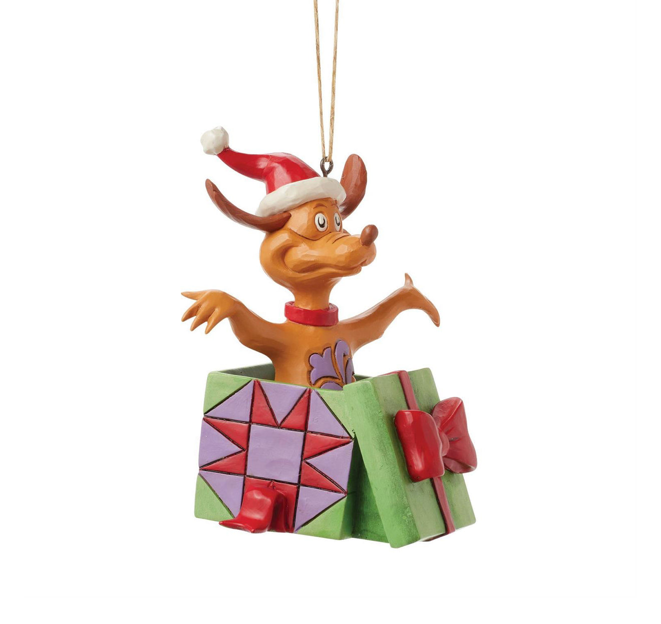 Max in Present Ornament by Jim Shore