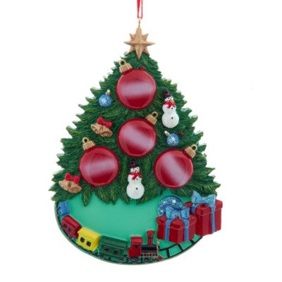 5" RESIN CHRISTMAS TREE FAMILY OF 2, 3, 4, and 5 ORNAMENT (sold individually)