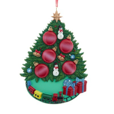 5" RESIN CHRISTMAS TREE FAMILY OF 2, 3, 4, and 5 ORNAMENT (sold individually)