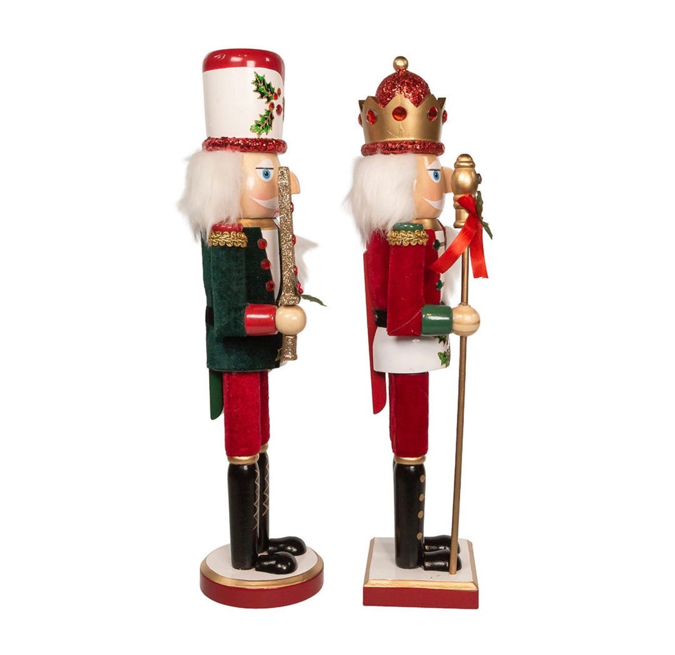 15“ Holly And Berries Nutcrackers, 2 Assorted (sold individually)