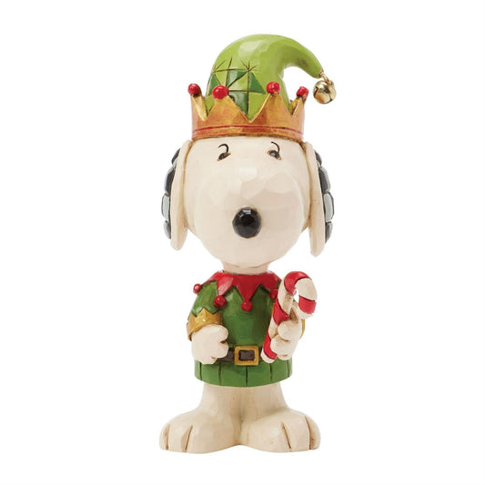 Jim Shore Snoopy Christmas Elf Mini