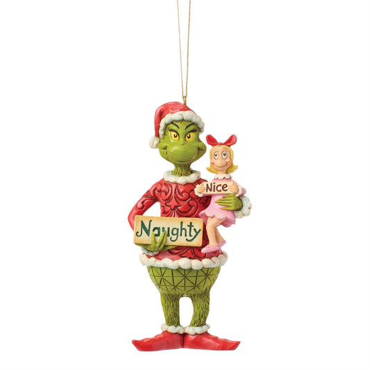 Jim Shore Grinch and Cindy Lou with Signs