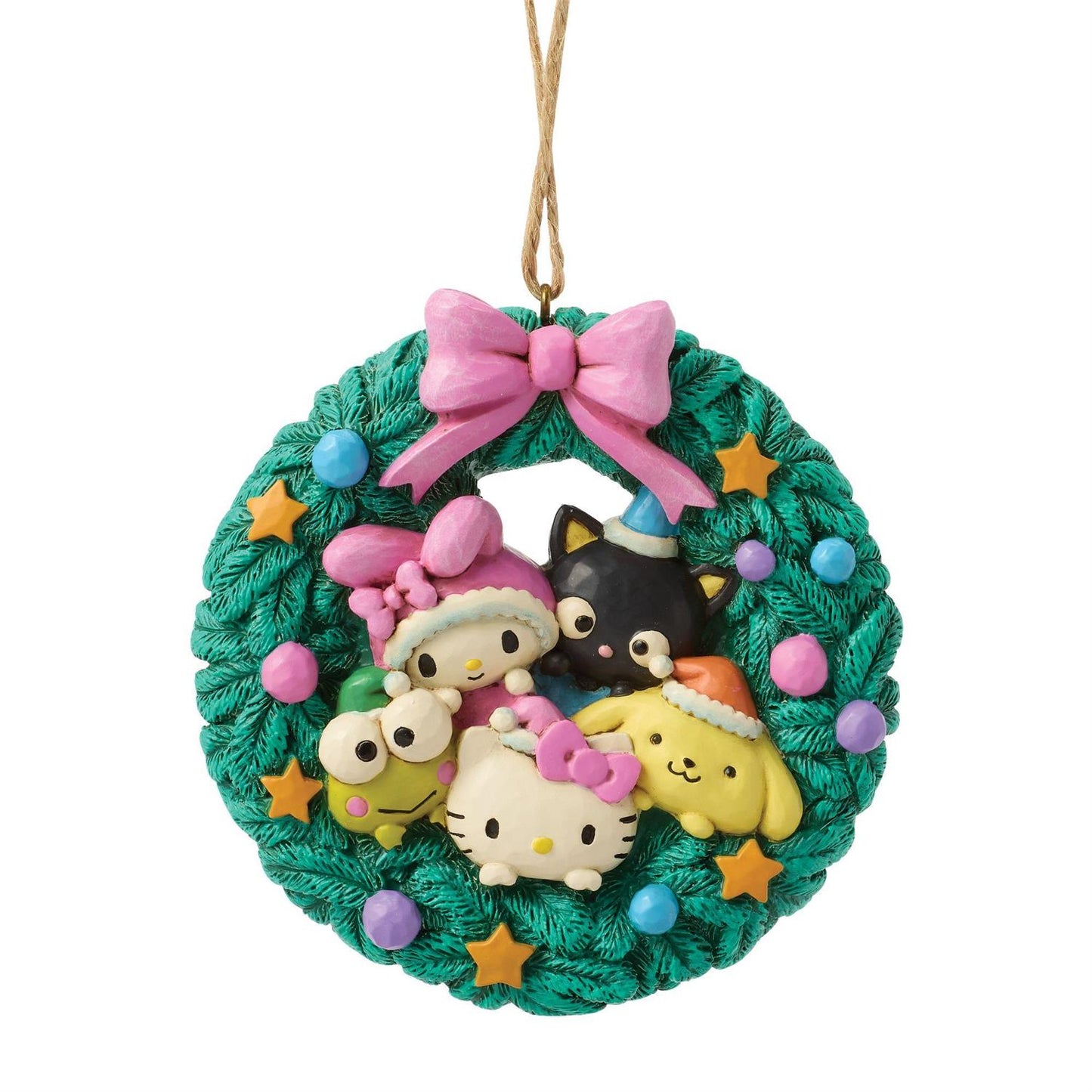 Hello Kitty & Friends Wreath Ornament by Jim Shore