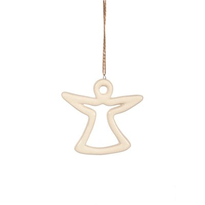 WHITE SHAPED ANGEL ORNAMENT