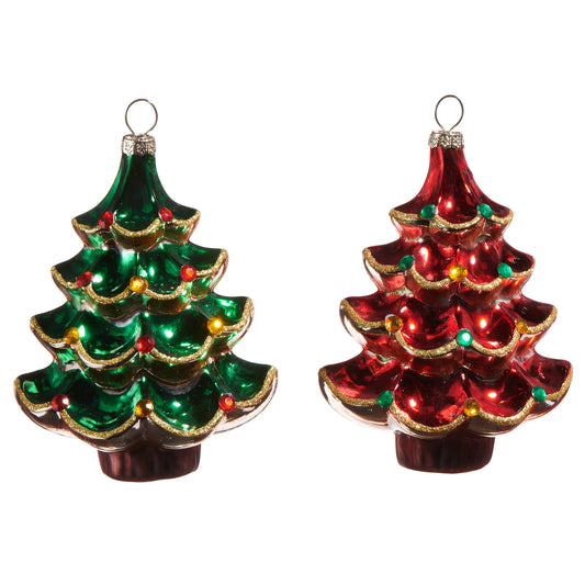 4.5" VINTAGE TREE ORNAMENT