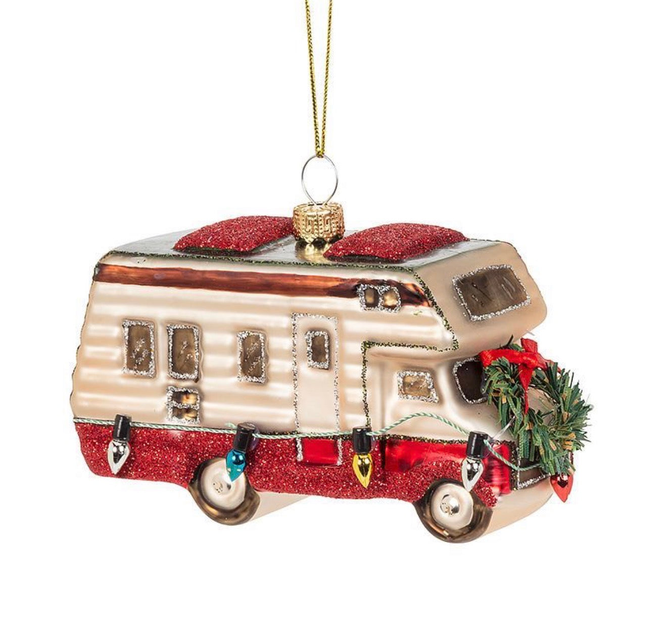 RV Camper with Lights Ornament