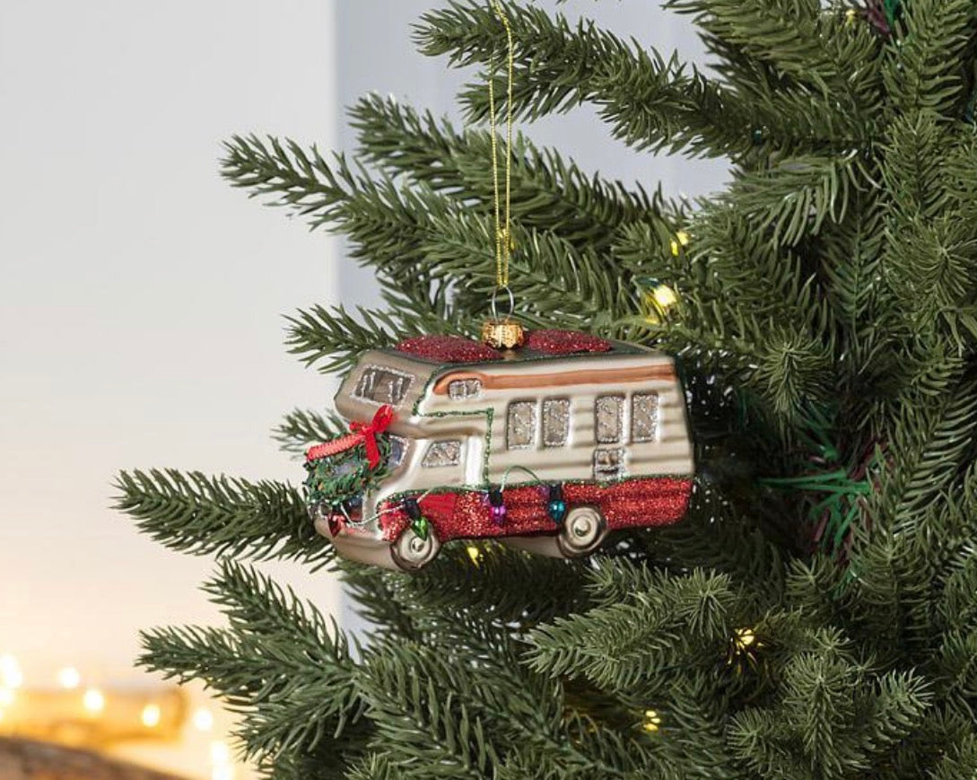 RV Camper with Lights Ornament