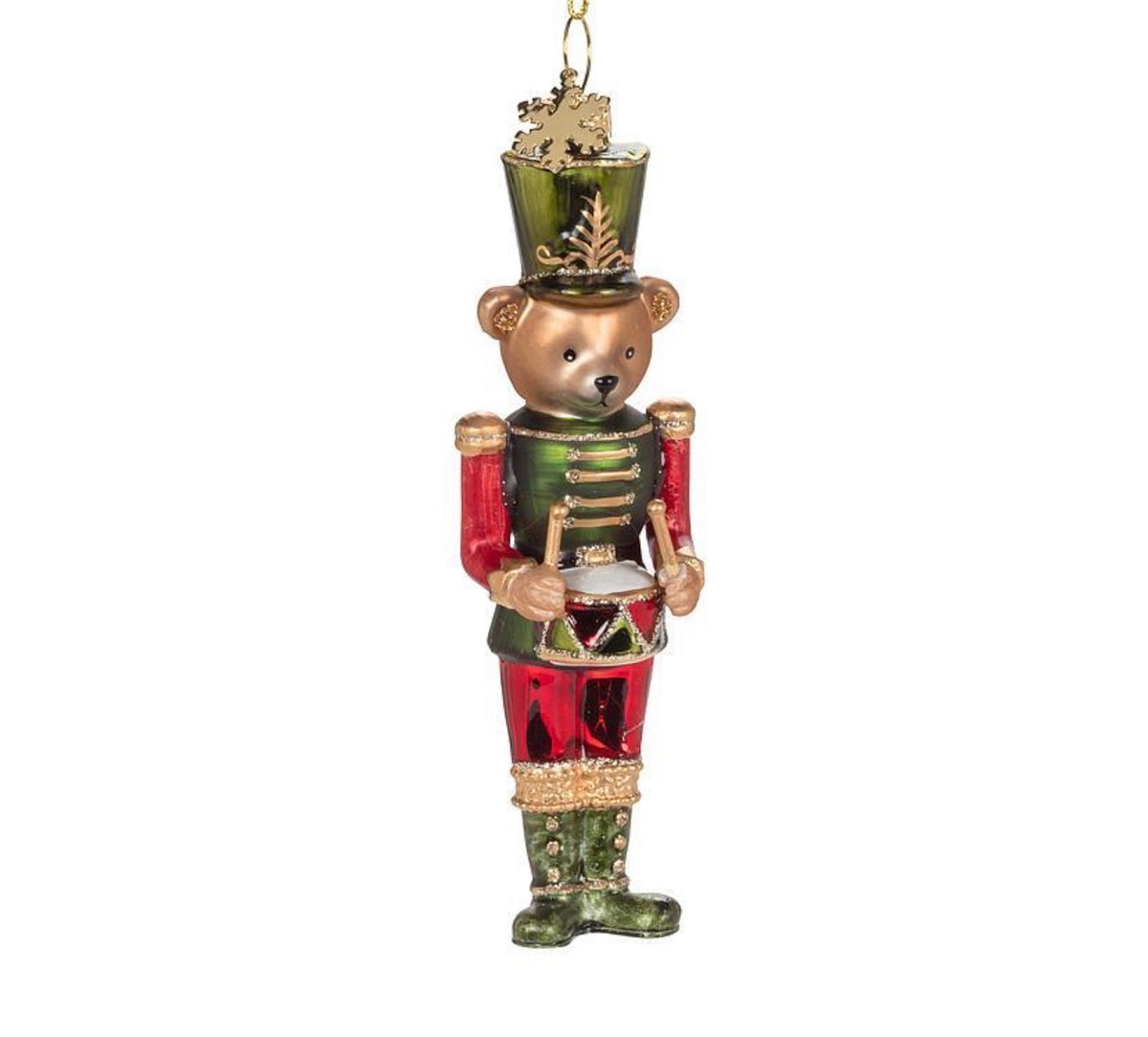 Teddy Bear Nutcracker Ornament, 2 Assorted (sold individually)