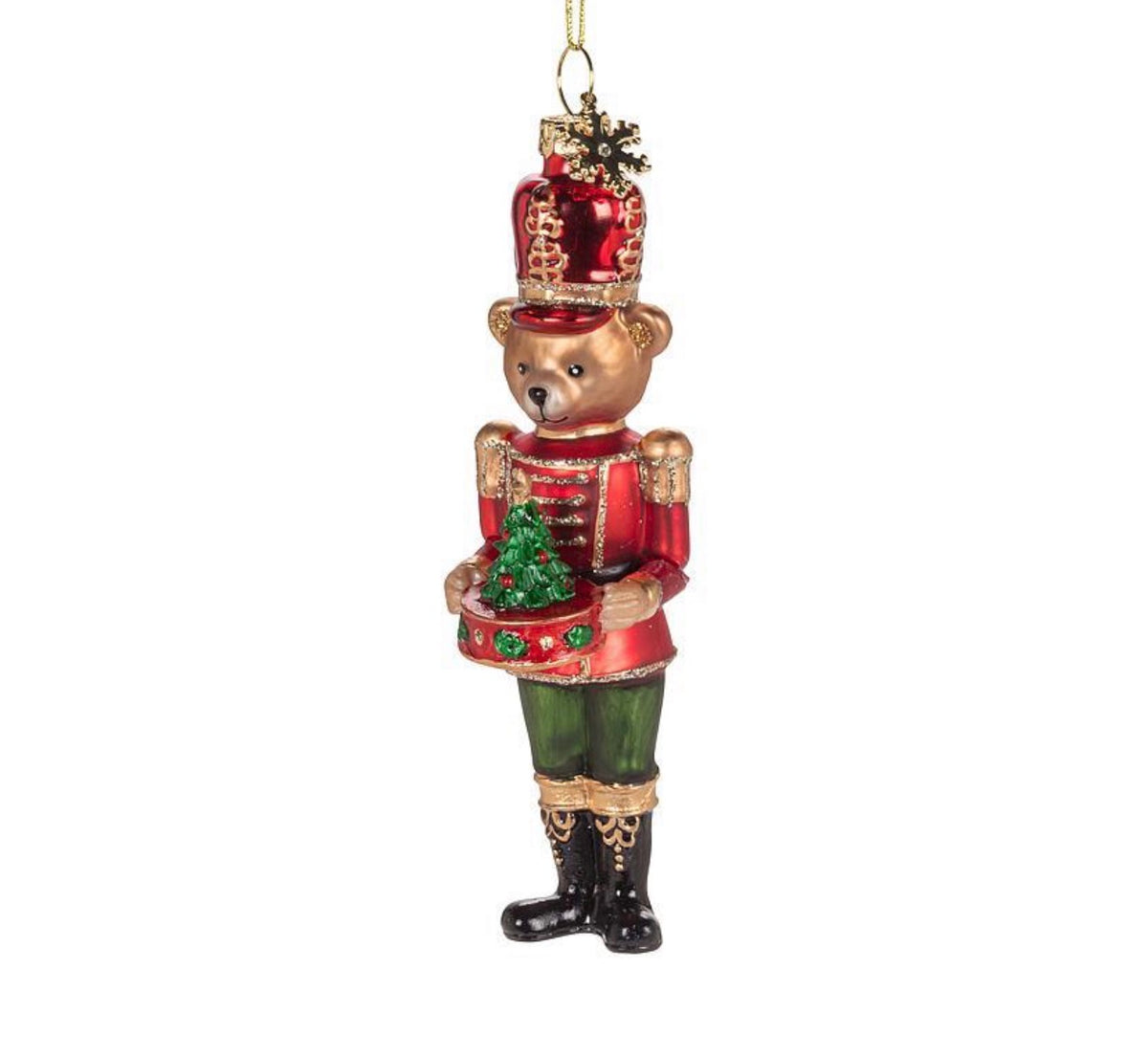 Teddy Bear Nutcracker Ornament, 2 Assorted (sold individually)