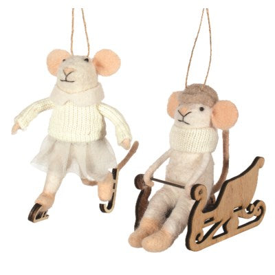 MICE WITH SKATE or Sled (Sold Individually)