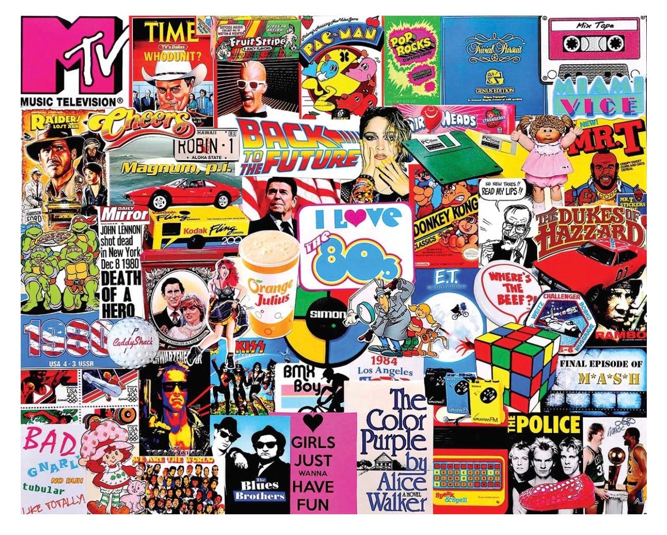 I Love the 1980s - 1000 Piece Jigsaw Puzzle