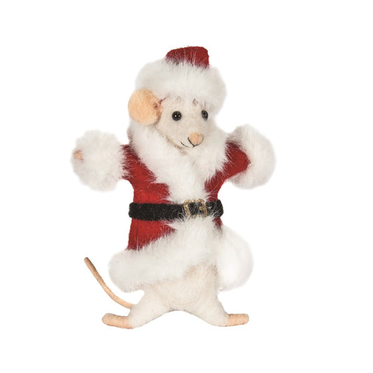MOUSE-SANTA WITH FUR